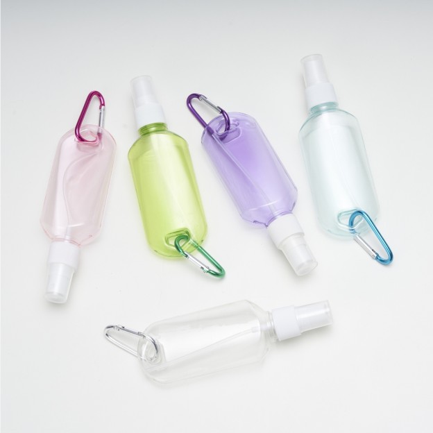 Frasco Plástico 100ml com Mosquetão Customizado