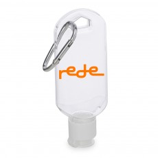 Frasco Plástico 55ml com Mosquetão Personalizado